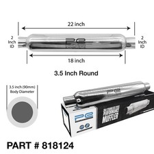 2 inch x 18” Exhaust 3.5”