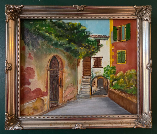 Vintage italian street scene - italian,