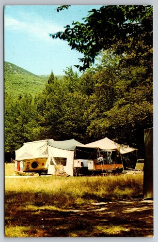 Tent postcard camping - tent, new