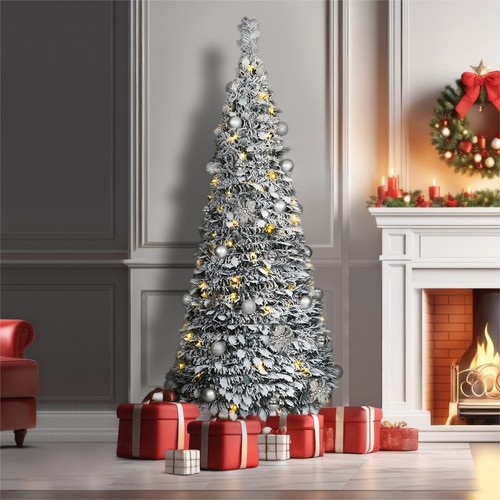 Popup silver christmas - popup, tree