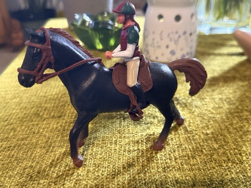 Horse and rider plastic figure - horse,
