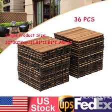 36Pcs Hardwood Interlocking