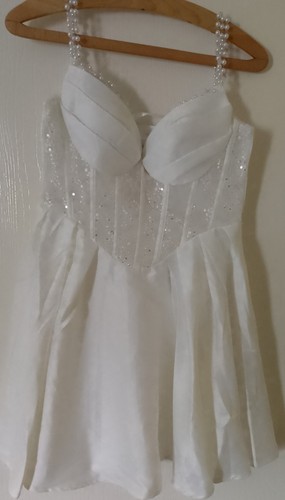 White sleeveless party - white, party/hen-do