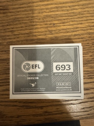 Panini efl 2025 stickers - panini, 2025/26