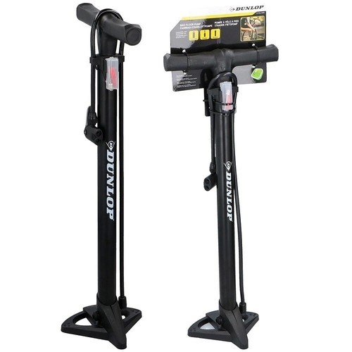 Dunlop bike floor pump with - dunlop,