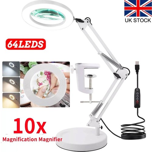 10x magnifying glass desk - 10x,