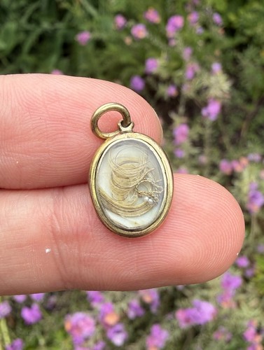 Victorian mourning pendant - victorian,