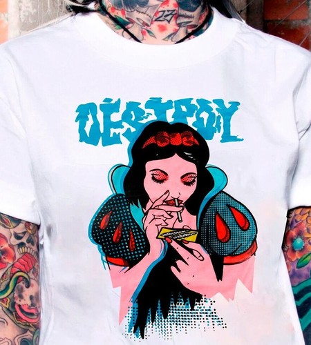 Snow white destroy shirt not - snow, t-shirt