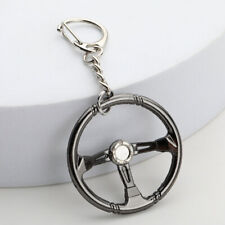 Creative Keychain Steering Wheel Shape Car Keyring Metal Key Chain Ring Gift
