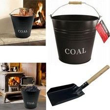 12L Metal Coal Bucket Fireside