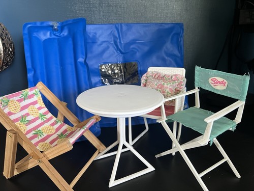Sindy tent table and chairs - sindy, tent,
