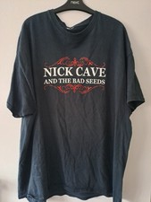 OFFICIAL NICK CAVE AND THE BAD SEEDS BAND LOGO T-SHIRT - BLACK, SIZE XXL
