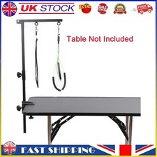 Foldable Pet Dog Cat Grooming Table w/Adjustable Loop Noose Arm Non Slip Black