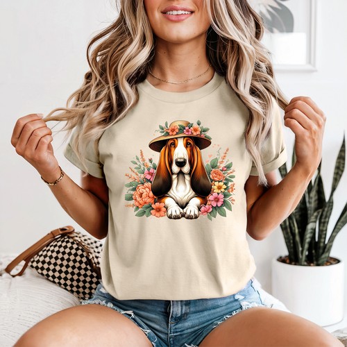 Basset hound womens shirt - womens, t-shirt