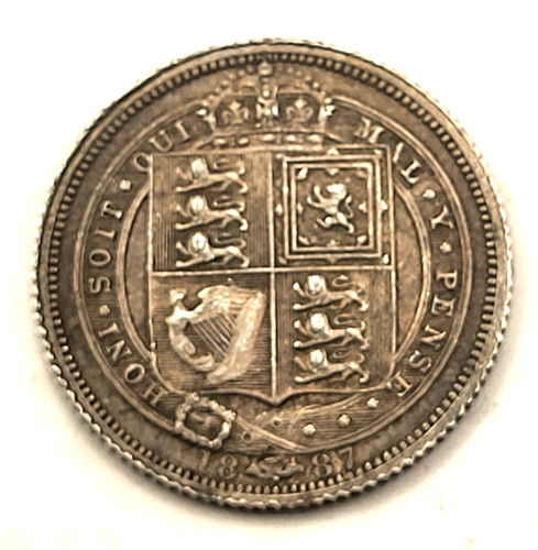 1887 queen victoria silver - 1887,