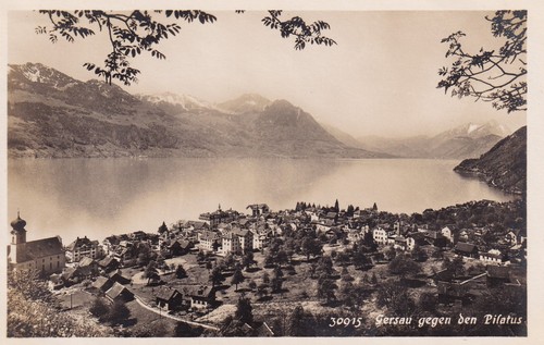 Postcard gersau against - postcard,