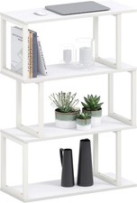 Bookcase 4-Tier, Bookshelf  Metal Frame73 x 30 x 102 cm, Display Rack