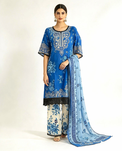 Women blue white - blue, &