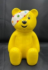 Louis Kennedy Ceramic Pudsy Bear BBC Children in Need Mascot Money Box/Ornament.