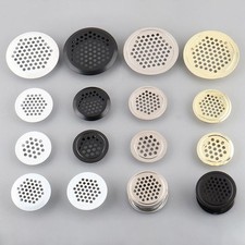 Stainless Steel Round Air Vent Grille Cover Cabinet Wardrobe Ventilation 19-80mm