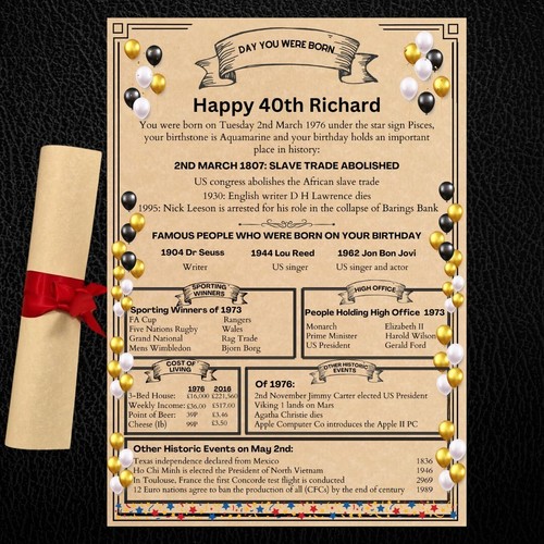 Parchment scroll birthday - parchment,