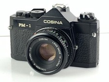 Cosina PM-1 Vintage 35mm Film SLR Camera /w Cosinon-s 50mm f/2 Lens New Batt’