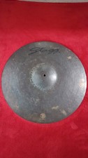 STAGG BLACK METAL 20" INCH ROCK RIDE CYMBAL (STAND DRUM KIT) DRUMSTICKS 