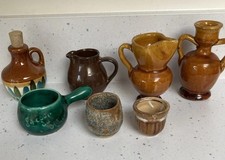Collection of Small Ceramic Pots and Jugs Various Sizes