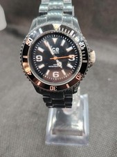 Ice-Watch Unisex Quartz, Black Dial Analogue Display, Black Plastic  Bracelet