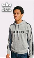 adidas mens grey black stripe