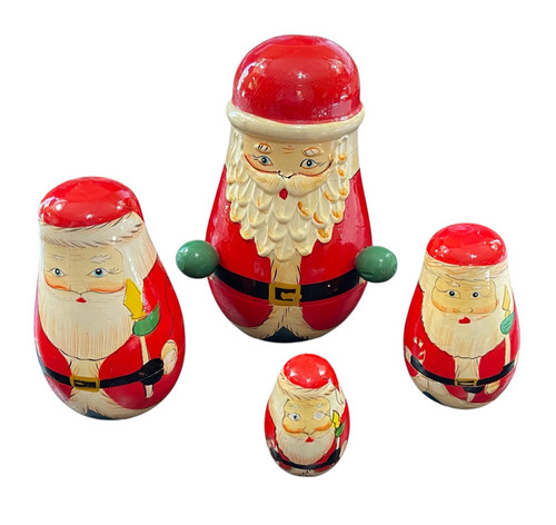 Wooden russian nesting dolls - wooden,