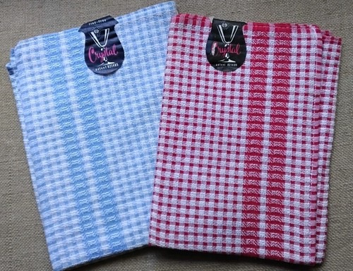 Vintage tea towels glass - 2,
