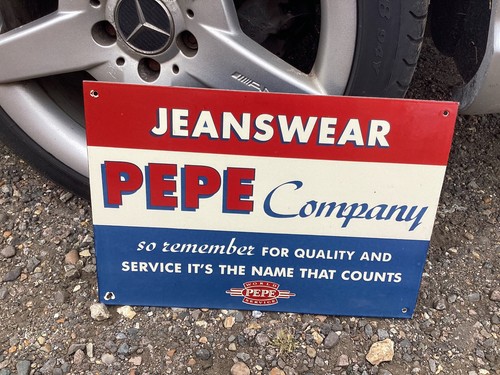 Enamel sign - enamel,