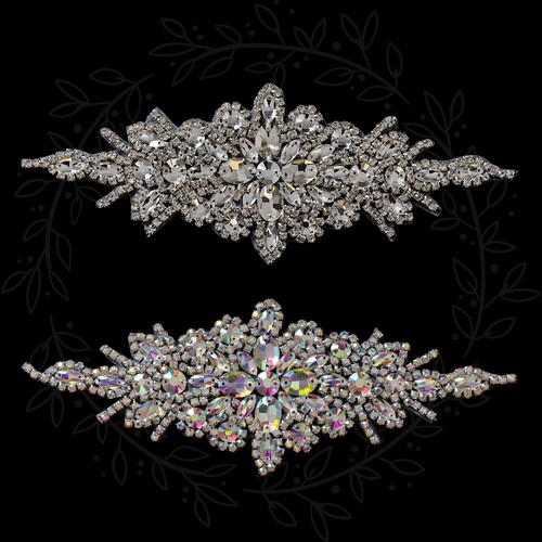 Bridal rhinestone applique - bridal,