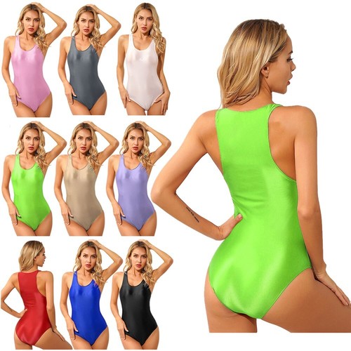 Women oil glossy bodysuit - women's,