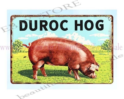 Live stock sign duroc hog - live, farm