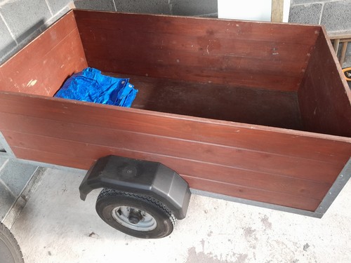 Timber and metal trailer - and,