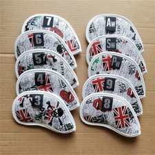10pcs Red Union Jack & Skull