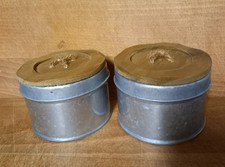 Set of 2 Rustic Metal Trinket