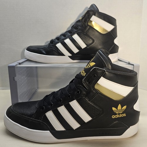 Adidas men black white - adidas, black/white/gold