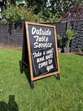 Pub Garden Furniture A Frame Handmade Handwritten Sign  - Free Delivery