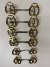 STALLION IN-HAND BIT, DOUBLE HORSESHOE BRASS FROM 3.5" TO 6.5" *FREE POSTAGE*