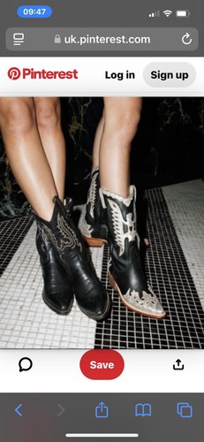 Ganni western style boots - style,