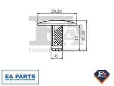 Clip, trim/protection strip