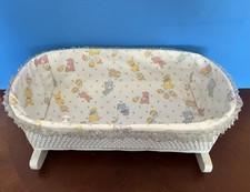 Vintage 1970s white wicker