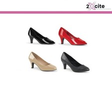 Pleaser Block Heel Court Shoes