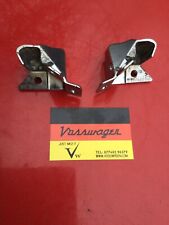 VW GOLF MK1 CONVERTIBLE CABRIOLET CABBIE CHROME METAL FRONT ROOF LOCK BRACKETS