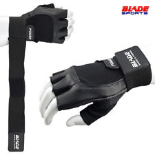Weight Lifting Gloves Wrist Support Gym Gloves Men Women Leather Fitness Workout