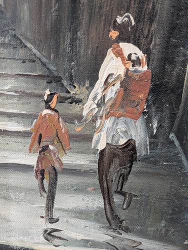 Large vintage oil painting - large,