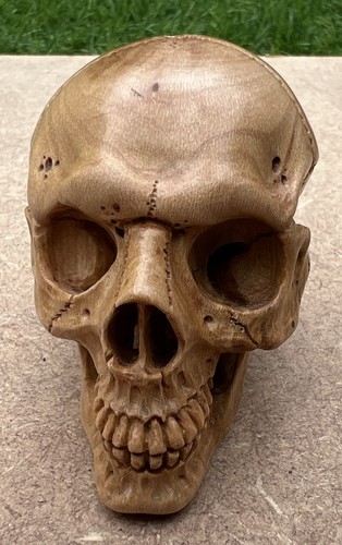 Hand carved exotic wood human - carved,